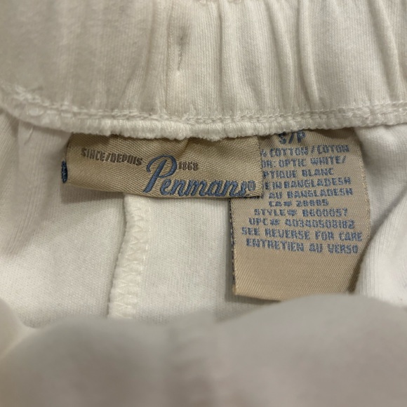 Ladies Size Small Vintage White Penman Sweat Shorts - Perfect Condition - Picture 3 of 4